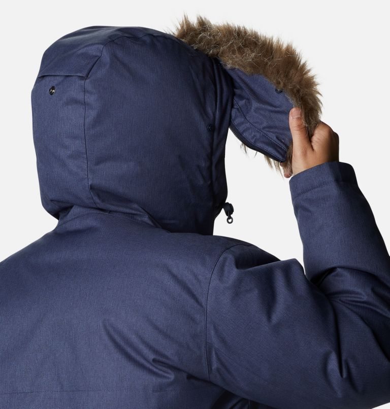 Women's Columbia Juniper Ridge Omni-Heat Infinity Down Parka Jackets Navy | Plus Size CA-A5083